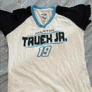 Nascar White and Black Short Sleeve Tee